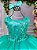 Vestido Infantil Enjoy Juvenil Helena Verde Tiffany - Imagem 3
