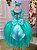 Vestido Infantil Enjoy Juvenil Helena Verde Tiffany - Imagem 4