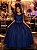 Vestido Marie Longo Mel Azul Petróleo - Imagem 1