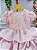 Vestido Miss Sweet Bebe Rosa Bebe Peito Rendado - Imagem 4