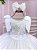 Vestido Marie Juvenil Branco Peito Glitter - Imagem 2