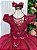 Vestido Vila Lele Longo Jardim Encantado Borboletas Marsala - Imagem 5