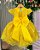 Vestido Marie Jardim Encantado Luxo Amarelo - Imagem 5