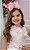 Vestido Lorenzetti Rosa Bebe Peito Flores - Imagem 2