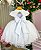 Vestido Menina Bonita Florido Branco - Imagem 3