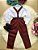 Conjunto Meninos Miss Cherry Leo Suspensorio Marsala - Imagem 6