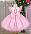 Vestido Marie Rosa Jardim Encantado Laço - Imagem 8