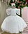 Vestido Marie Juvenil Poa Branco - Imagem 1
