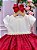 Vestido Miss Sweet Off Saia Vermelha - Imagem 3