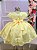 Vestido Miss Sweet Jardim Encantado Amarelo - Imagem 4