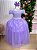 Vestido Enjoy Longo Laura Lilas Rendado - Imagem 1