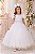 Vestido Enjoy Longo Branco Babadinho - Imagem 1