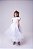 Vestido Enjoy Longo Branco Babadinho - Imagem 1