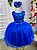 Vestido Infantil Enjoy Juvenil Helena Azul Royal - Imagem 1