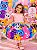 Vestido Infantil Temáticos da Gigi Bolofofos - Bolo Fofos Rosa - Imagem 1