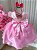 Vestido Tematico Belle Fille Barbie Tule - Imagem 4