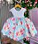 Vestido Giovanella/Giovanela Azul Florido e Branco - Imagem 5