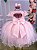 Vestido Menina Bonita Rosa Bebe Peito Rendado Florzinha - Imagem 4