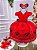 Vestido Infantil Princesa Temático Minnie/Minie Realeza Luxo Vermelho - Imagem 1