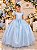 Vestido Marie Longo Amanda Azul Bebe - Imagem 1