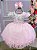 Vestido Infantil Menina Bonita Rosa Bebe Luxo - Imagem 1
