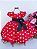 Vestido Menina Bonita Vermelho com Bolinhas Brancas Poá/Minnie/Minie - Imagem 1