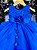 Vestido Marie Bebe Flor Azul Royal - Imagem 2