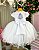 Vestido Menina Bonita Rendado Branco - Imagem 3