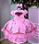 Vestido Infantil Menina Bonita Bosque Encantado Rosa - Imagem 3