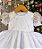 Vestido Marie Bebe Ayla Detalhes Tule Branco - Imagem 5