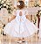 Vestido Marie Bebe Ayla Detalhes Tule Branco - Imagem 3