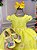 Vestido Marie Jardim Encantado Margaridas Amarelo - Imagem 4
