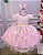 Vestido Marie Jardim Encantado Margaridas Rosa Bebe - Imagem 3