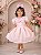 Vestido Miss Sweet Rosa Bebe Lacinhos - Imagem 1