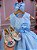 Vestido Vila Lele Jardim Encantado Flora Azul Bebe - Imagem 5