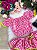 Conjunto Junino Banana Club Luxo Gabriela Xadrez Pink - Imagem 3