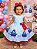 Vestido Tematicos Luxo Galinha Pintadinha Azul e Vermelho - Imagem 1