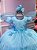 Vestido Vila Lele Jardim das Borboletas Eliana Azul Bebe - Imagem 4