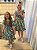 Vestido Blogueirinha Mãe e Filha Melissa Verde Militar Floral - Imagem 1