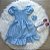 Vestido Blogueirinha Mãe e Filha Lara Azul Bebe - Imagem 3