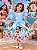 Vestido Temáticos Kids Moana Azul Bebe - Imagem 1