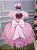 Vestido Vila Lele Jardim Encantado Alice Rosa Bebe - Imagem 8