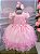 Vestido Vila Lele Jardim Encantado Alice Rosa Bebe - Imagem 4