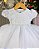 Vestido Infantil Menina Bonita Branco Aurora - Imagem 2
