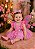 Romper/Vestido Princesa Belli Jardim Encantado Rosa - Imagem 3