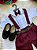 Conjunto Miss Cherry Meninos Social Shorts Ravi Marsala - Imagem 3