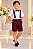 Conjunto Miss Cherry Meninos Social Shorts Ravi Marsala - Imagem 1
