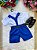 Conjunto Miss Cherry Meninos Social Shorts Ravi Azul Royal - Imagem 7