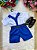 Conjunto Miss Cherry Meninos Social Shorts Ravi Azul Royal - Imagem 6
