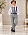 Conjunto Meninos Miss Cherry Rafael Suspensorio Cinza - Imagem 1